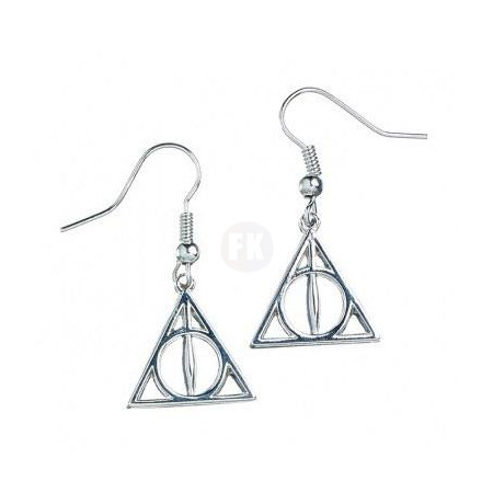 Harry Potter Deathly Hallows Earrings (silver plated)